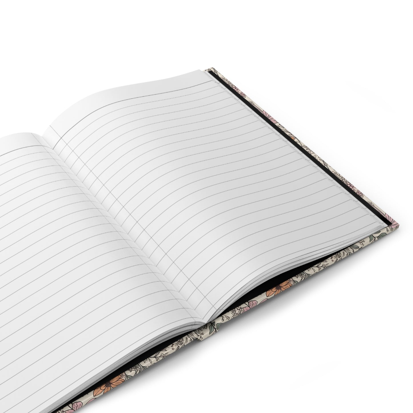 Floral Hardcover Journal - Nature-Inspired Notepad for Writing