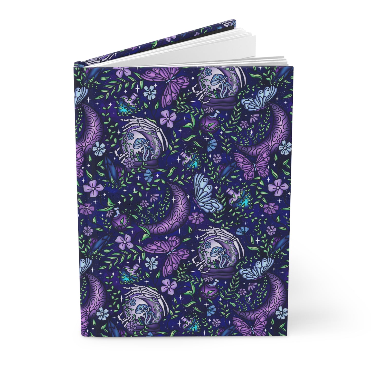 Whimsical Floral Hardcover Journal