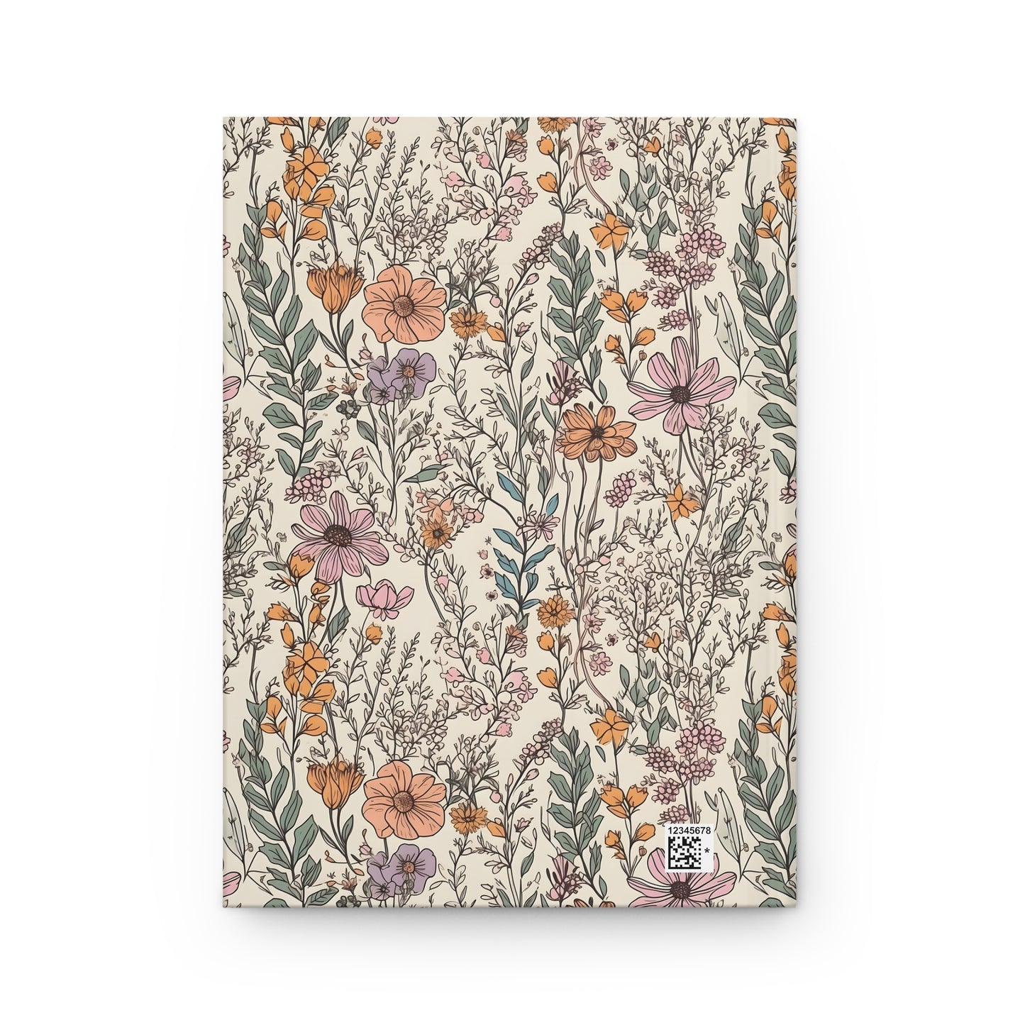 Floral Hardcover Journal - Nature-Inspired Notepad for Writing