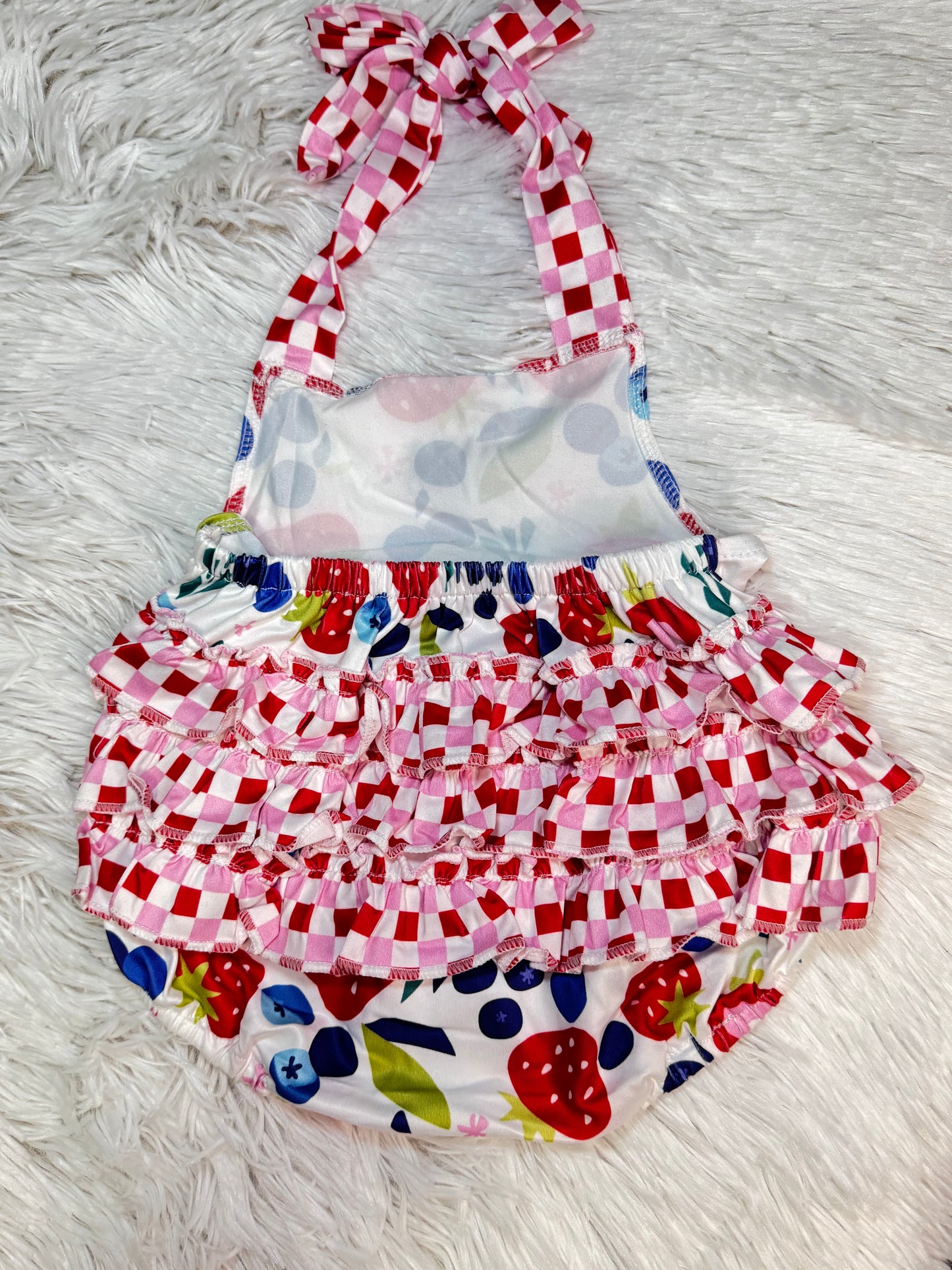 Berry Halter Romper