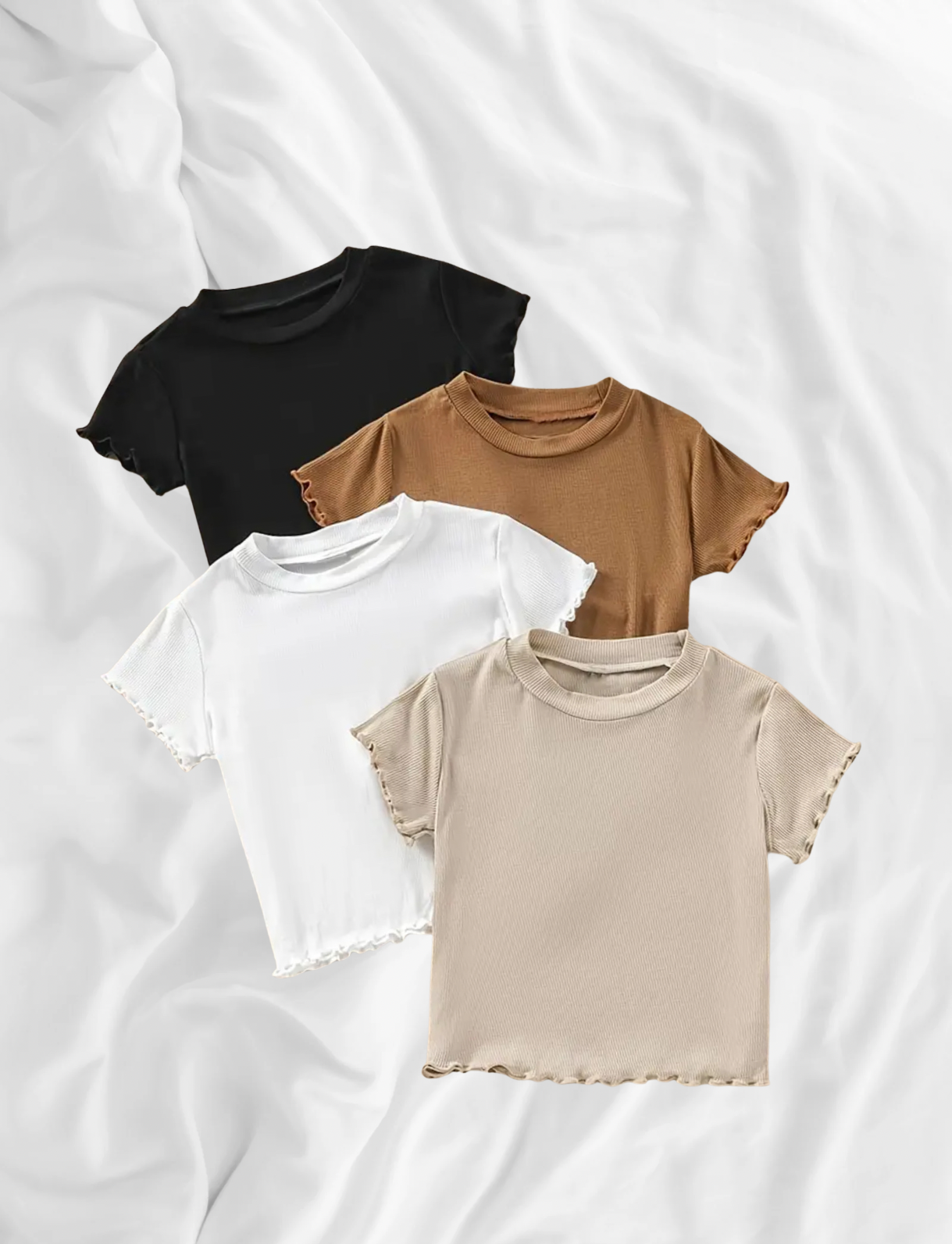 4pcs Ruffle Top