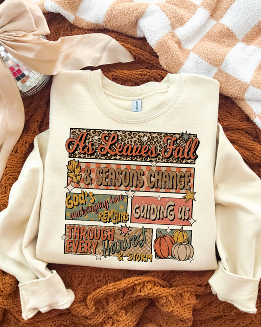 As Leaves Fall & Seasons Change