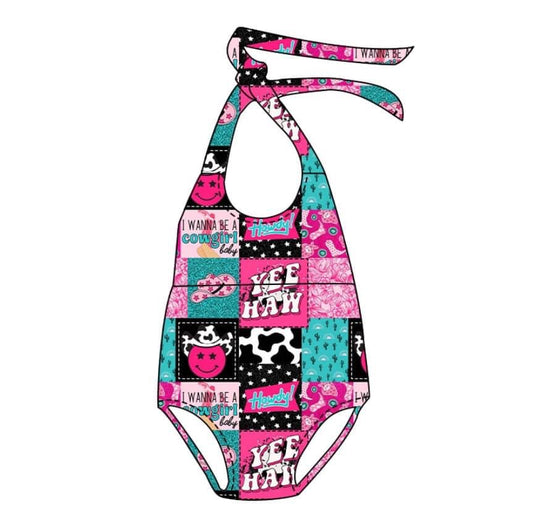 Cowgirl Halter Romper