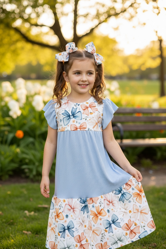 Magnolia Dress Blue Ribbon