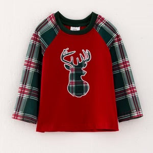 ELK APPLIQUE COTTON TOP